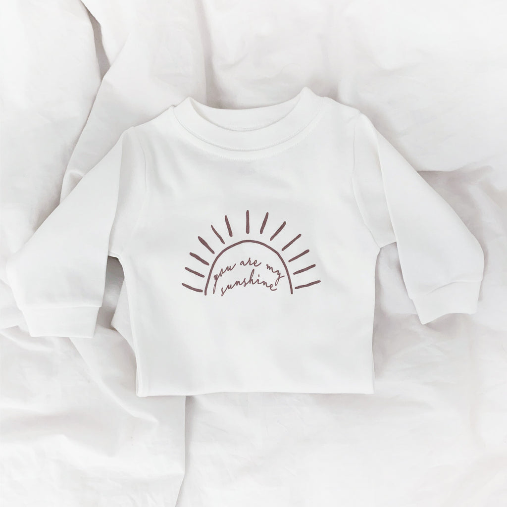 you are my sunshine onesie, hope baby, baby sister outfit, baby brother outfit, minimal baby outfit, scandinavian baby 