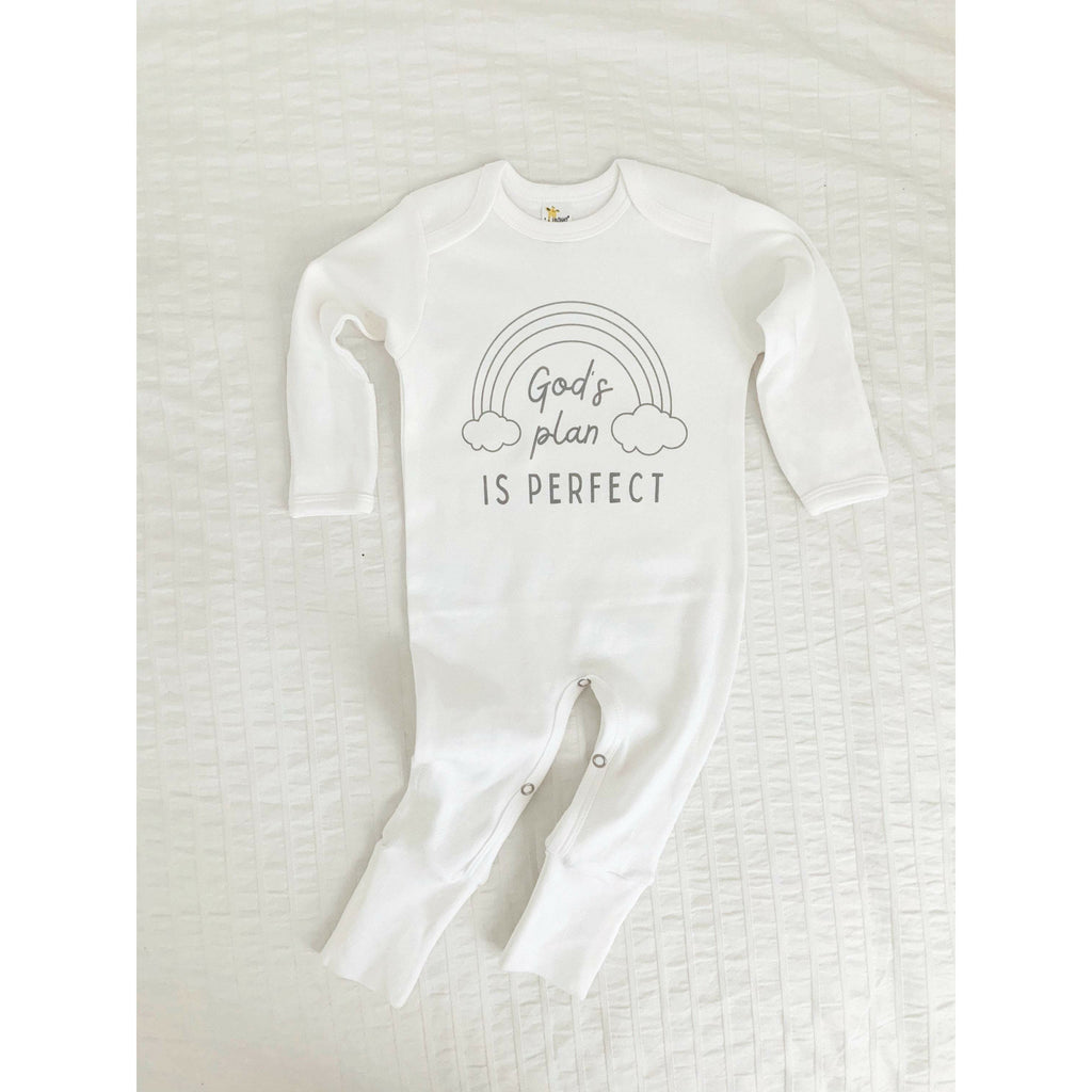 God’s Plan Is Perfect, Rainbow Baby Bodysuit, Scandinavian Rainbow, Gift, Baby Shower Gift, New Baby, Baby Apparel, Hipster, Gender Neutral