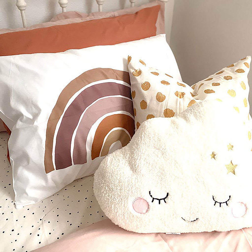 Rainbow Pillowcase, Kids Pillowcase, Rainbow Pillow Case, Rainbow Decor, Kids Pillow, Birthday Gift, Scandinavian Rainbow