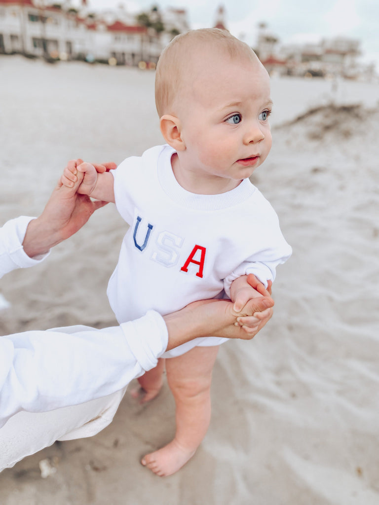 Matching USA Sweatshirts, Baby and Mommy, USA Sweatshirt for Family, USA Baby Sweatshirt, Fourth of July, Patriotic Sweatshirts, July 4th