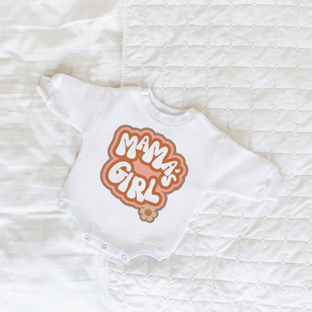 Mama's Girl Shirt, Mama's Girl Baby Romper, Retro Girl's shirt, Hippie Baby, Hippie Girl Baby Outfit, Daisy, Baby Girl Coming Home Outfit