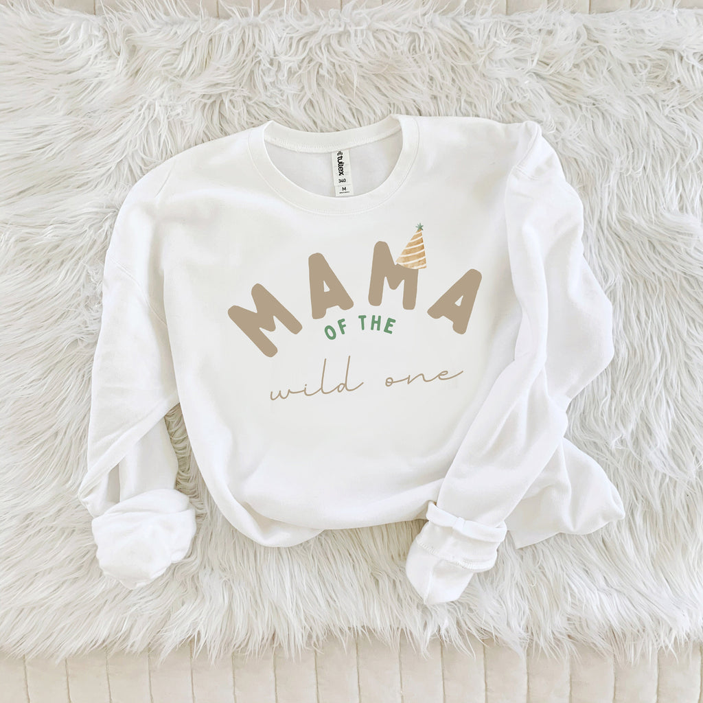 Parent matching Birthday Sweatshirts, Mama to the Birthday Boy, Mama to the birthday girl, Mama birthday matching outfit, Wild One