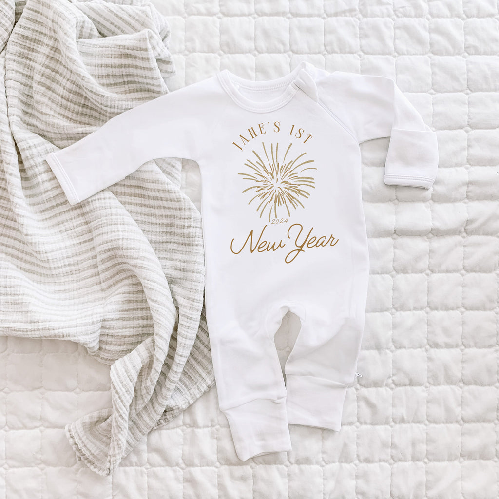 Baby First New Year, First New Years, Baby New Years Outfit, New Year New Baby, 2024 Baby Outfit, Happy New Year Outfit for Baby